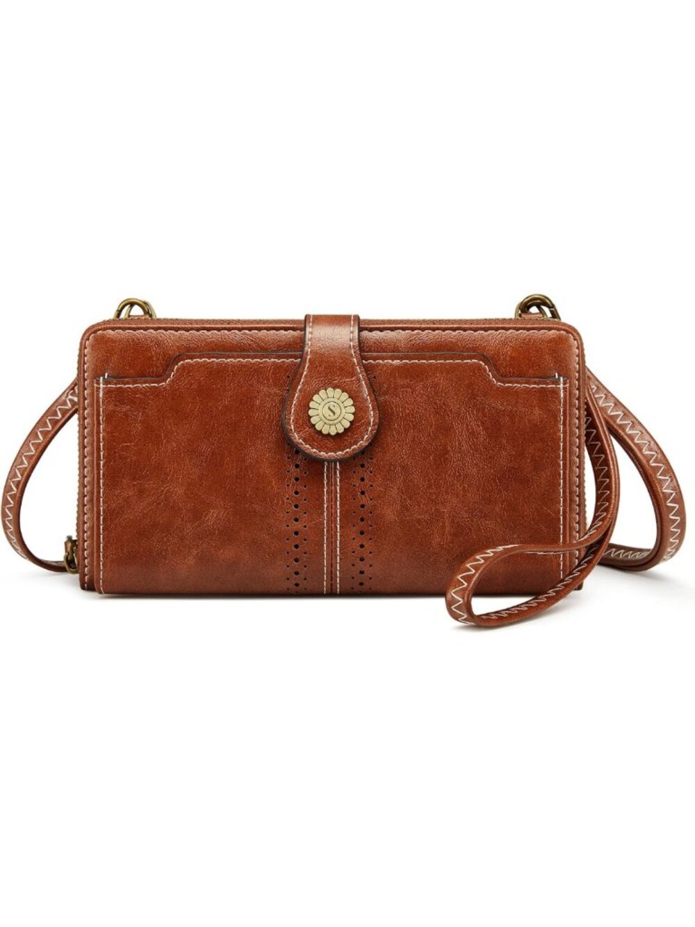 Stylish RFID Blocking Crossbody Bag for Women | Vegan Leather, Multi Pockets